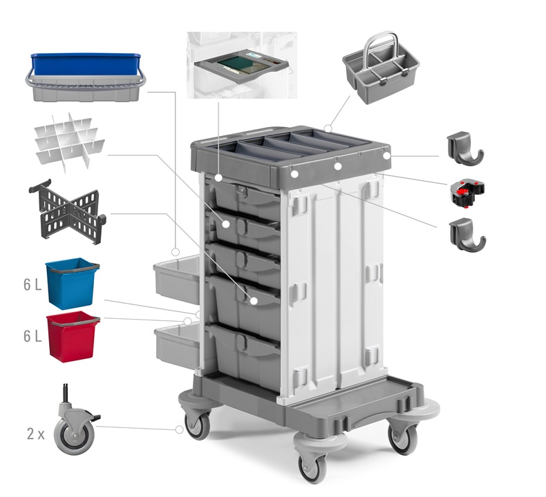 Room cart / cleaning cart 2.0