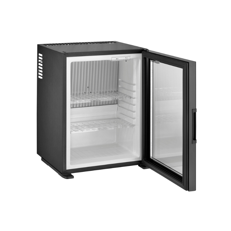 Minibar Edward Peltier 30 l glass door, Black