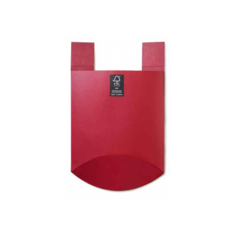 Waste organizer lacqured cardboard, Red
