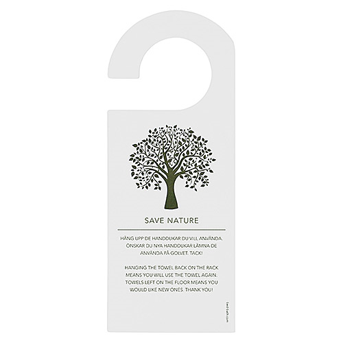 Sign "Save Nature" Swedish/English