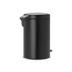 Pedal bin Brabantia Newicon 12 l, Matt Black, fingerprint proof