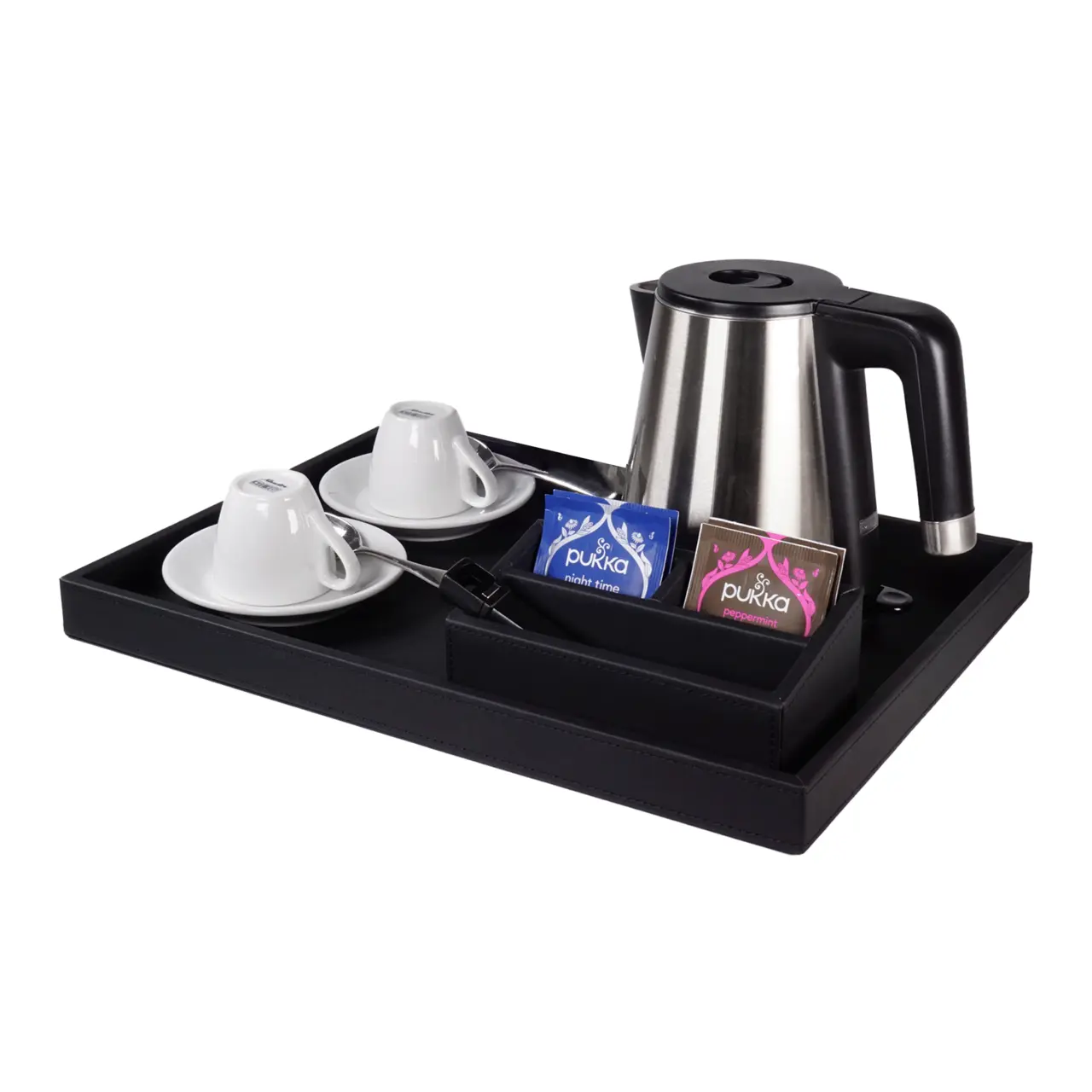 Tray PU-leather, 30x26 cm Black 