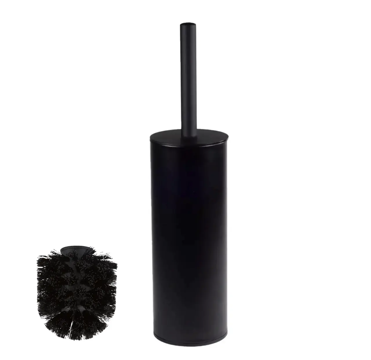 Toilet brush Edward+extra brush head, Matt Black