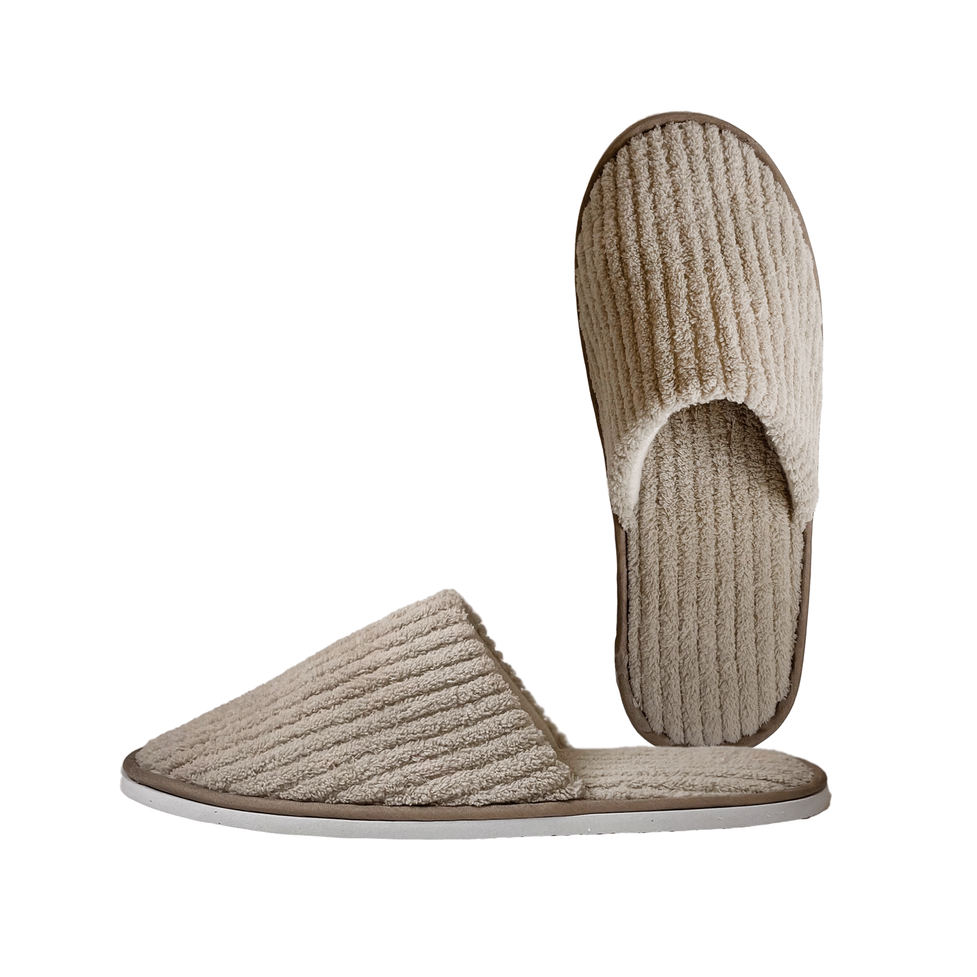 Slippers Ribbed, 27 cm, Sand