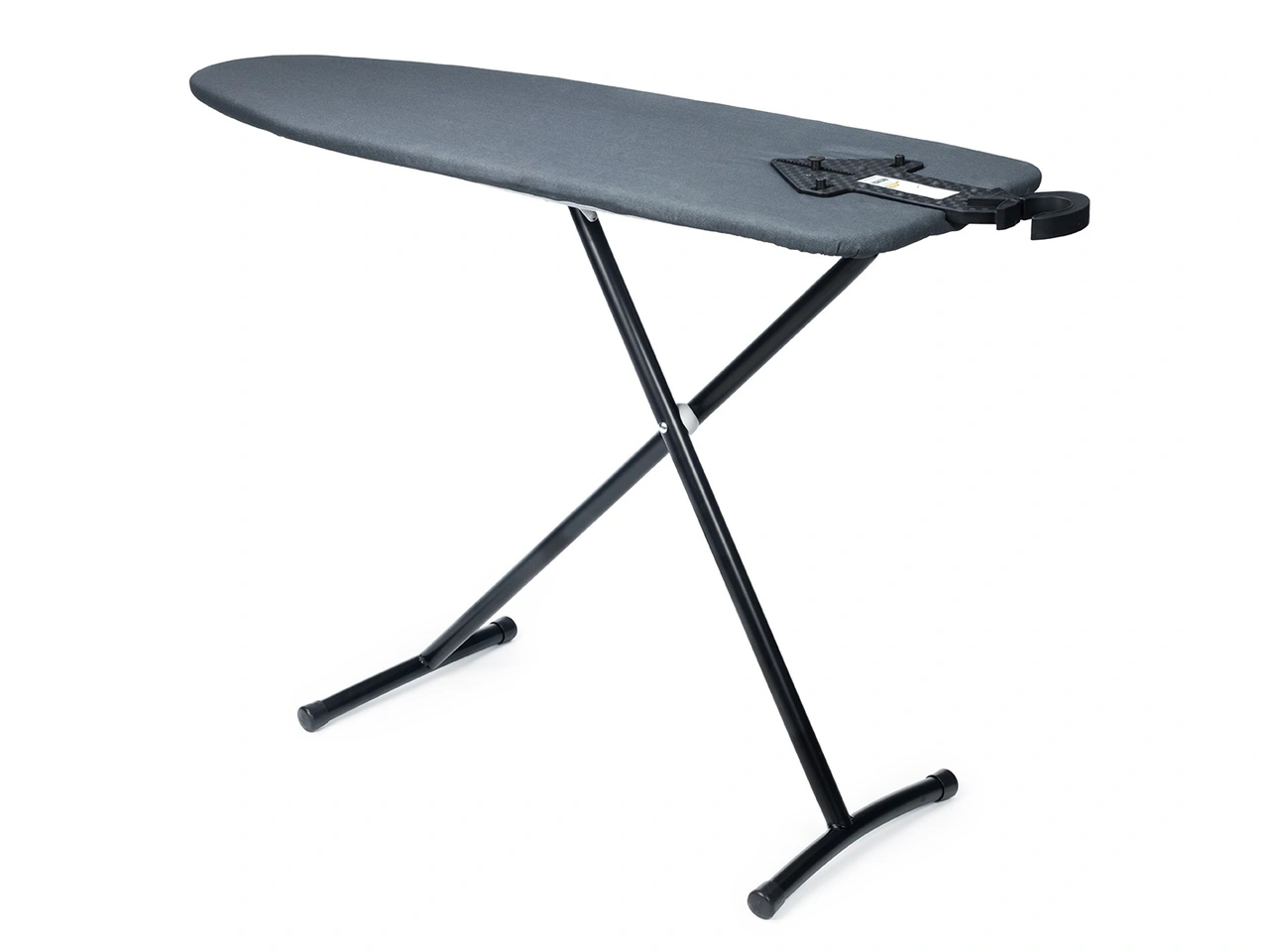 Ironing board with holder for iron