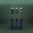 Waste sorting bin Drop top 62 l, Blue