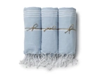 Towel Hammam 90x180 cm, Light blue/white
