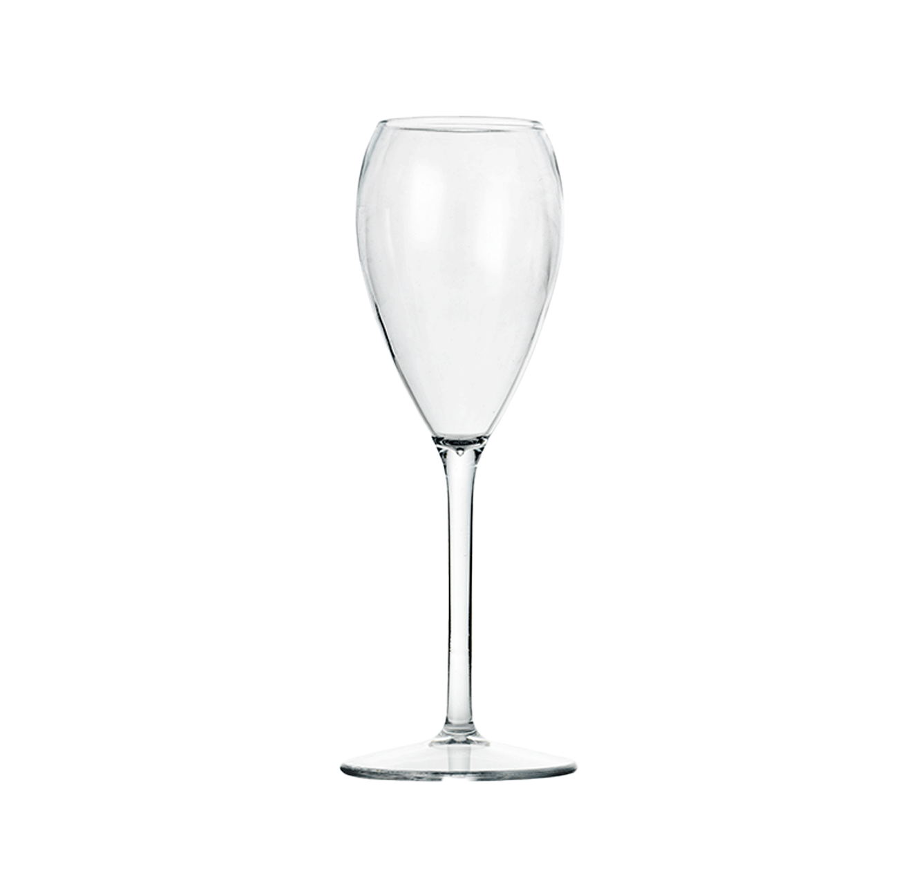 Champagneglas PET 20 cl, värmetåligt