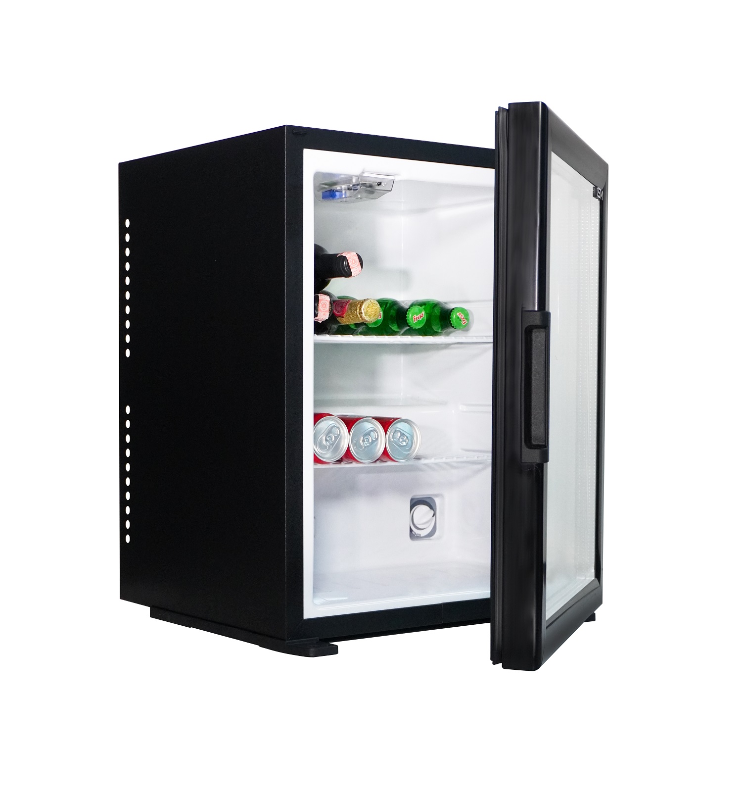 Minibar Edward Compressor 40 l, glass door, Black
