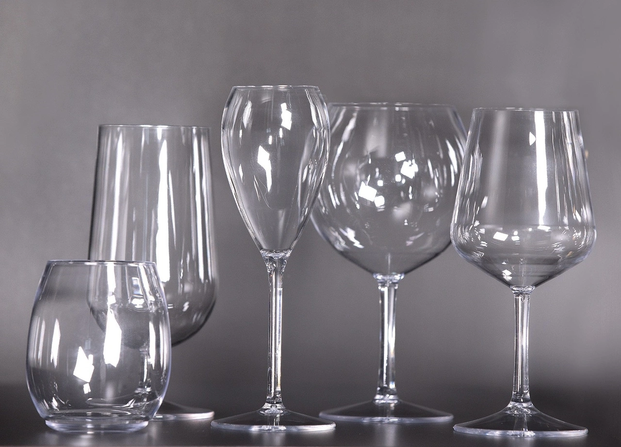 Water glass PET, 38 cl, heat-resistant