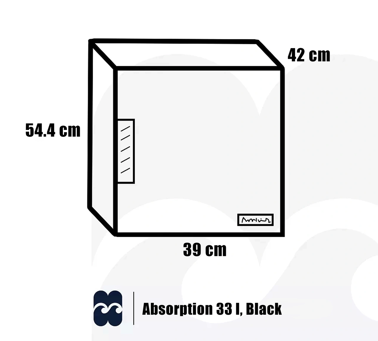 Minibar Edward Absorption 33 l, Black