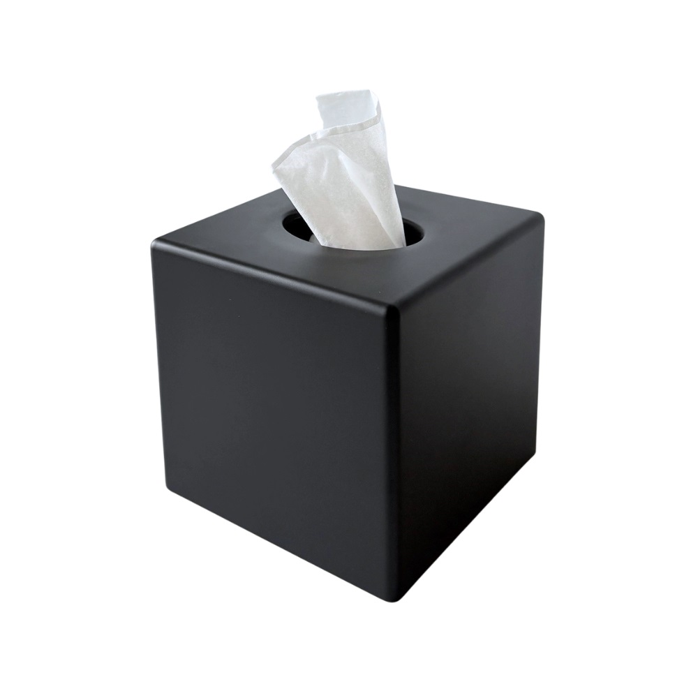 Tissue dispenser cube, Matt Black