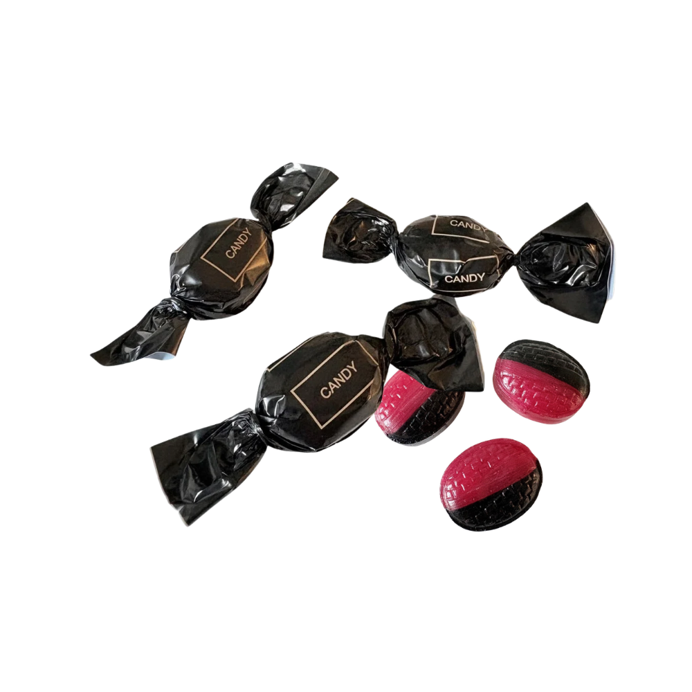 Karameller Candy hallon/lakrits